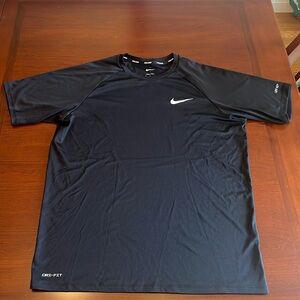 Nike Swim Dri-Fit Black Tee.
